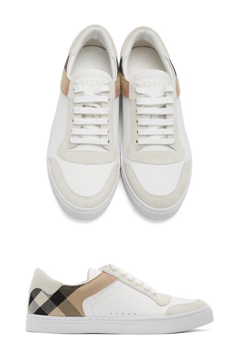 burberry white sneakers men's|burberry reeth high top sneakers.